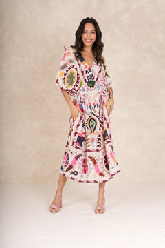 One Hundred Stars Susani Pink String Dress - Blue Water Clothing