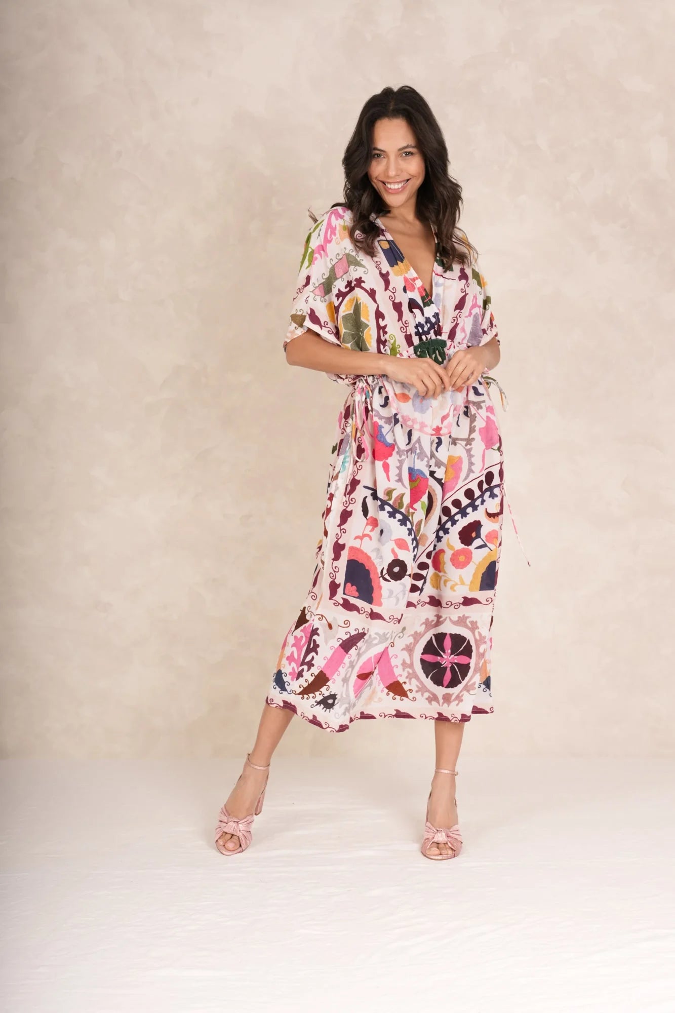 One Hundred Stars Susani Pink String Dress - Blue Water Clothing