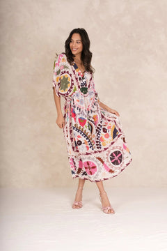 One Hundred Stars Susani Pink String Dress - Blue Water Clothing