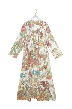 One Hundred StarsOne Hundred Stars Boho Garden Ecru Pinch Pleat DressDresses - Blue Water Clothing