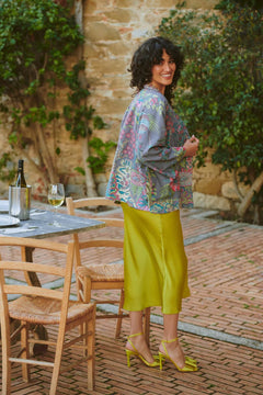 One Hundred StarsOne Hundred Stars Boho Garden Grey Summer JacketCoats & Jackets - Blue Water Clothing