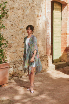 One Hundred StarsOne Hundred Stars Boho Garden Grey ThrowoverTops - Blue Water Clothing