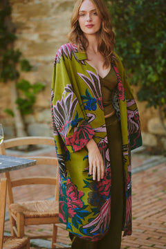 One Hundred StarsOne Hundred Stars Crane Olive Artisan CoatCoats & Jackets - Blue Water Clothing