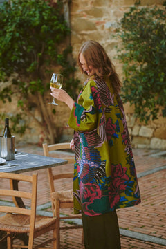 One Hundred StarsOne Hundred Stars Crane Olive Artisan CoatCoats & Jackets - Blue Water Clothing