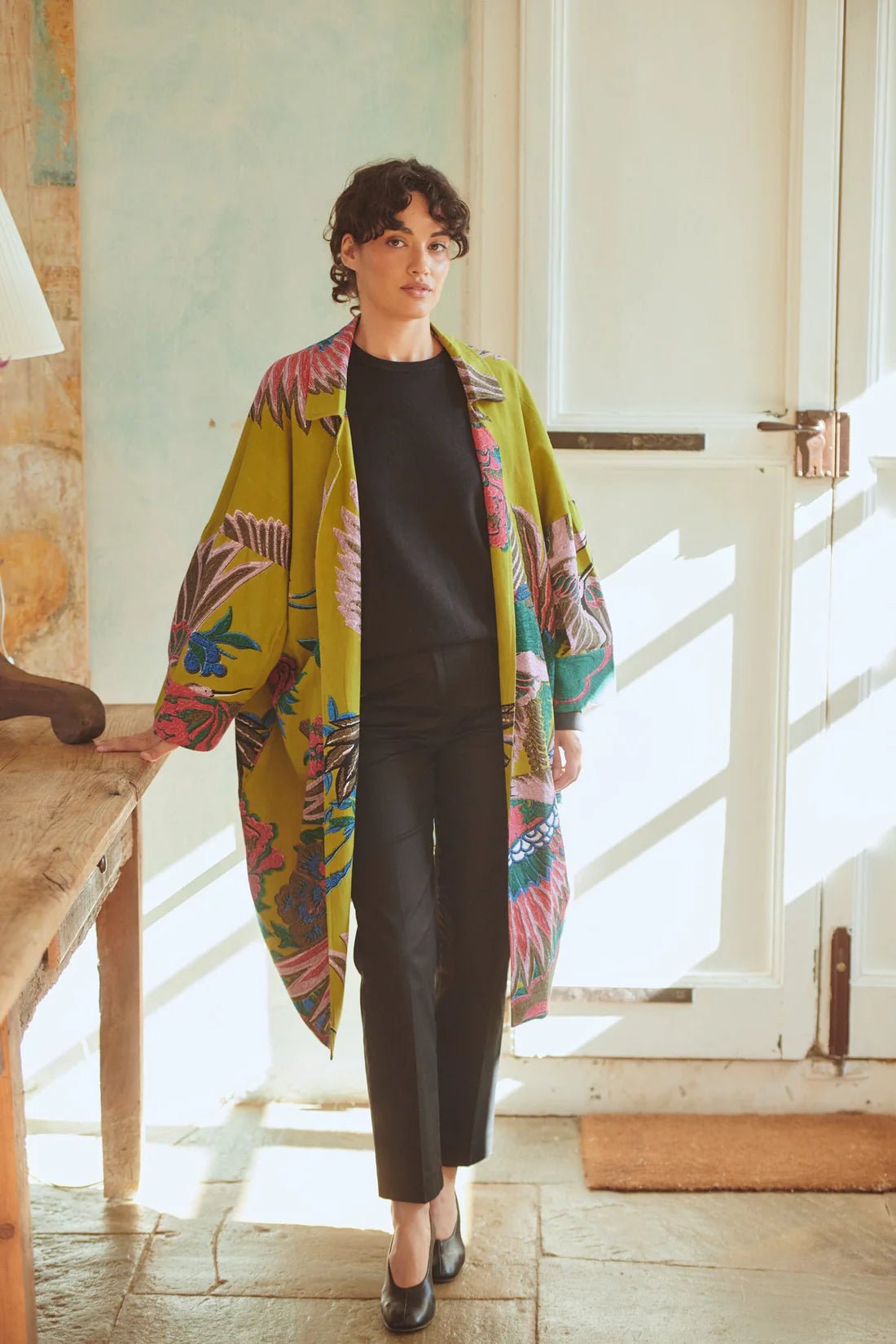 One Hundred StarsOne Hundred Stars Crane Olive Artisan CoatCoats & Jackets - Blue Water Clothing