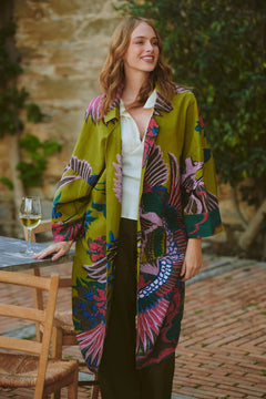 One Hundred StarsOne Hundred Stars Crane Olive Artisan CoatCoats & Jackets - Blue Water Clothing