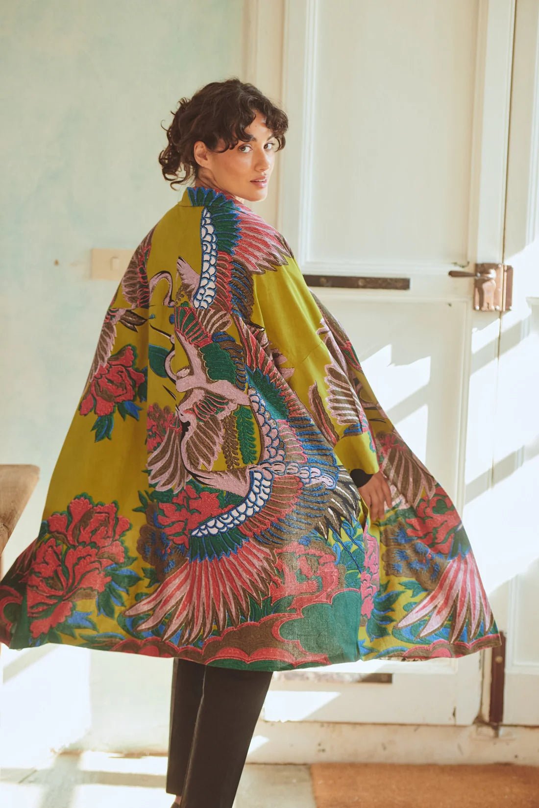 One Hundred StarsOne Hundred Stars Crane Olive Artisan CoatCoats & Jackets - Blue Water Clothing