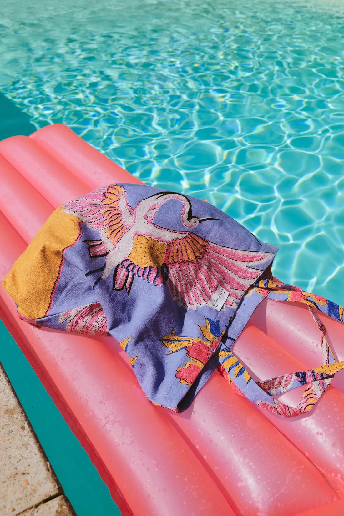 One Hundred StarsOne Hundred Stars Crane Periwinkle Canvas BagAccessories - Blue Water Clothing