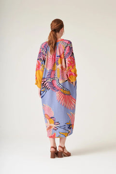 One Hundred StarsOne Hundred Stars Crane Periwinkle Raglan DressDresses - Blue Water Clothing