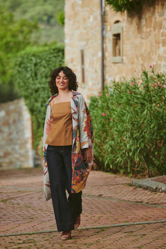 One Hundred StarsOne Hundred Stars Crane Stone Artisan CoatCoats & Jackets - Blue Water Clothing