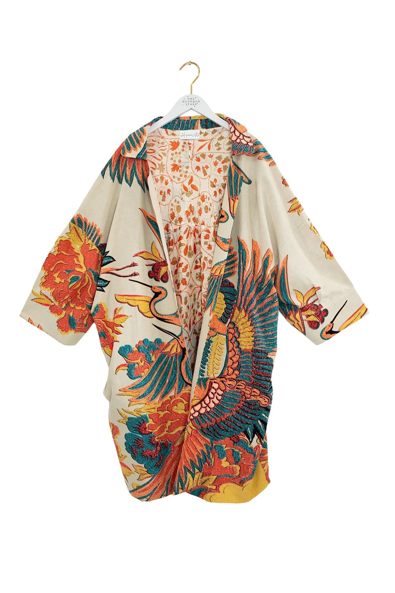 One Hundred StarsOne Hundred Stars Crane Stone Artisan CoatCoats & Jackets - Blue Water Clothing