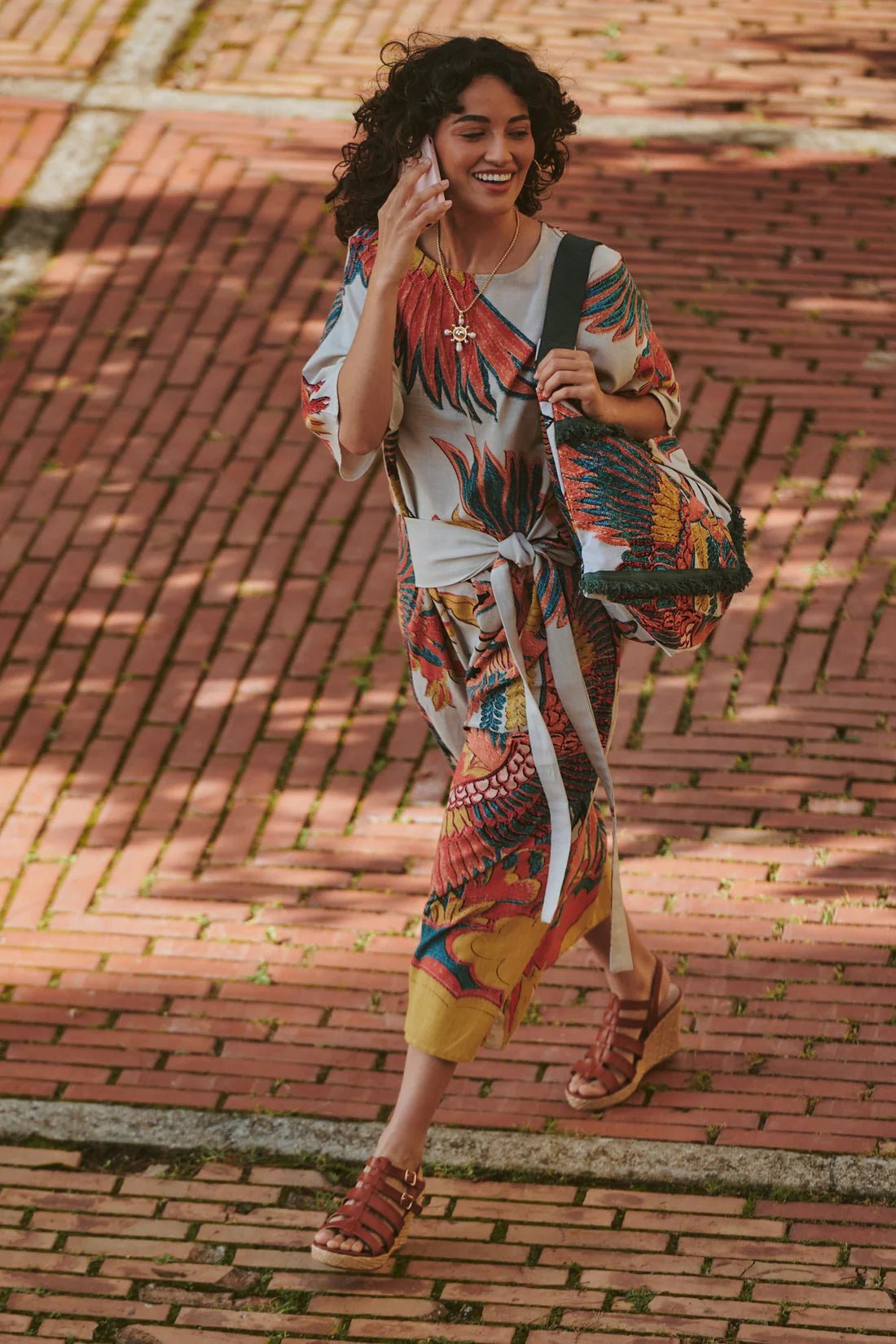 One Hundred StarsOne Hundred Stars Crane Stone Obi DressDresses - Blue Water Clothing