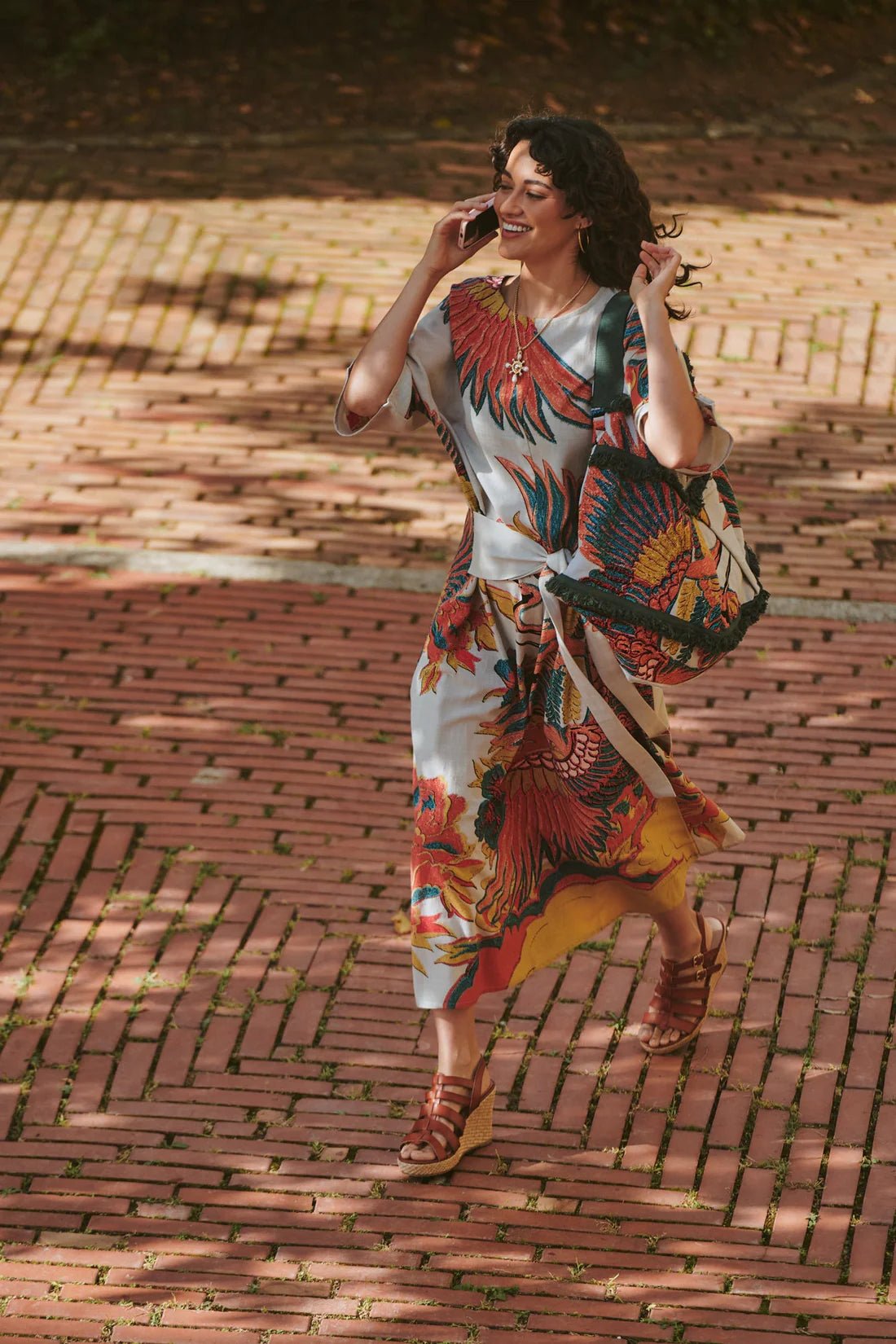 One Hundred StarsOne Hundred Stars Crane Stone Obi DressDresses - Blue Water Clothing