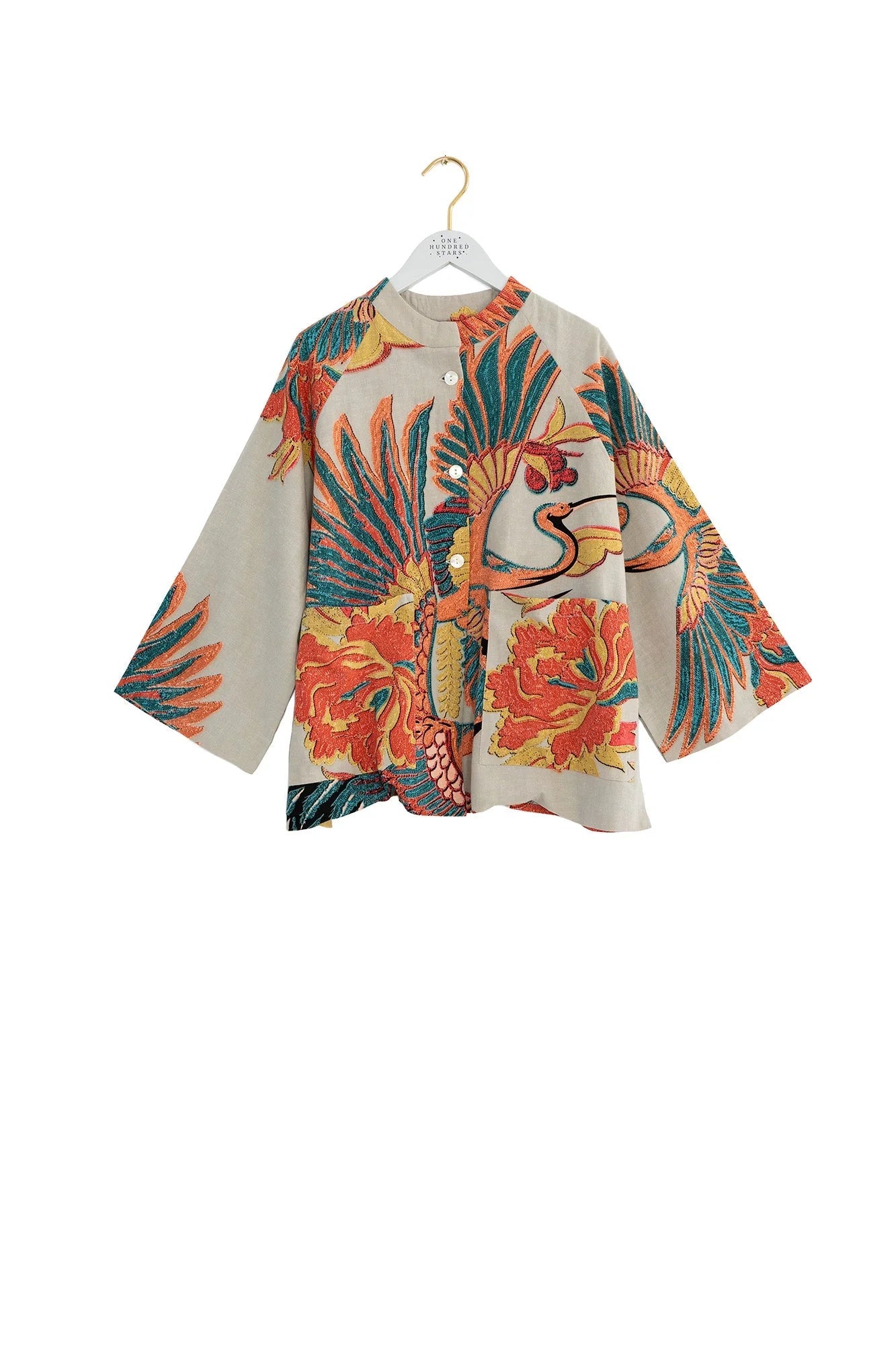 One Hundred StarsOne Hundred Stars Crane Stone Summer JacketCoats & Jackets - Blue Water Clothing