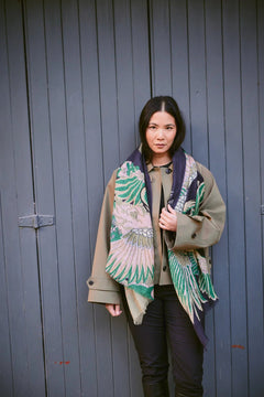 One Hundred StarsOne Hundred Stars Crane Wool ScarfAccessories - Blue Water Clothing