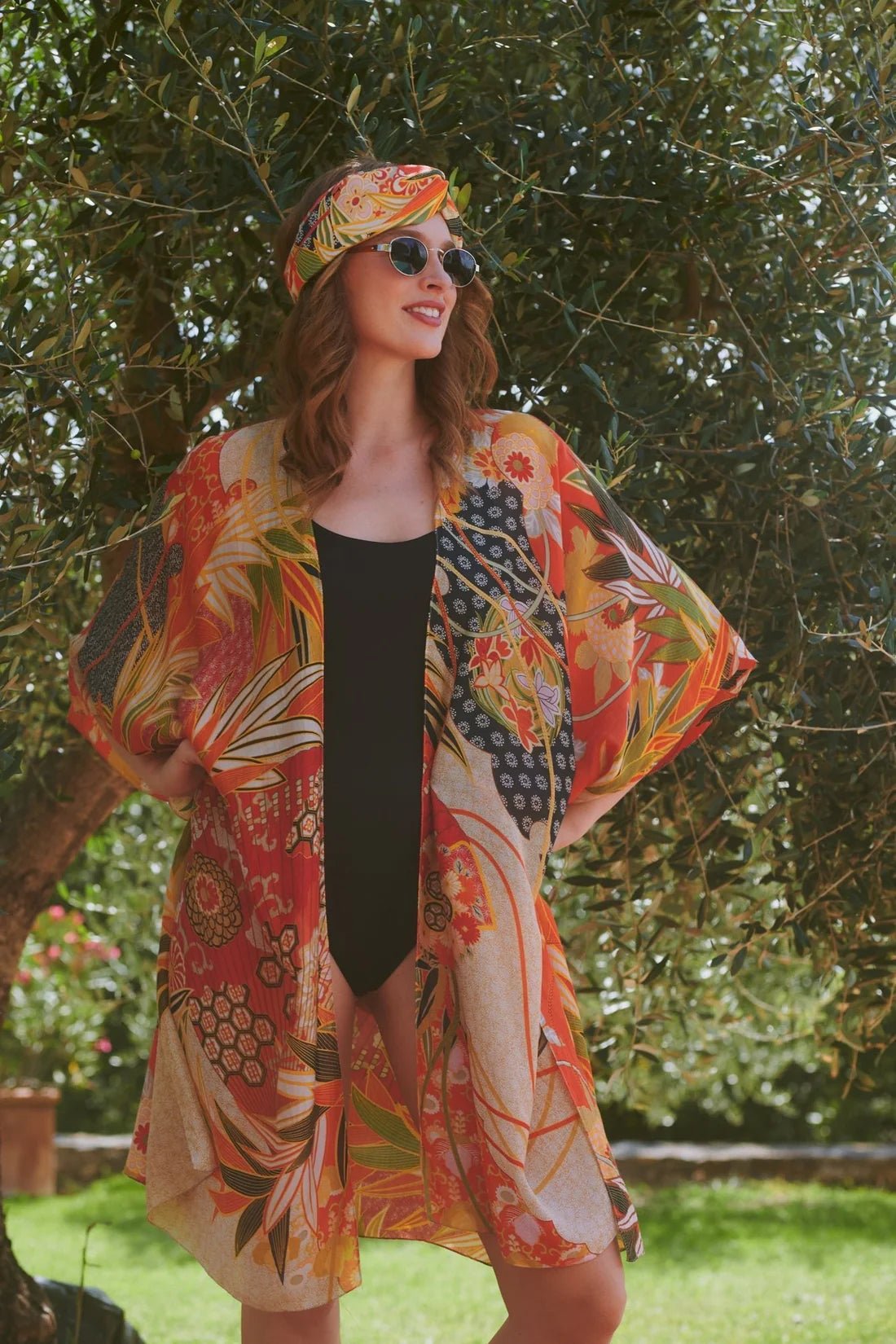 One Hundred StarsOne Hundred Stars Fans Scarlet ThrowoverTops - Blue Water Clothing