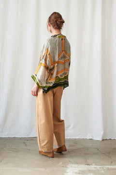 One Hundred StarsOne Hundred Stars Fleur De Lys Gold KimonoTops - Blue Water Clothing