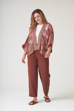 One Hundred StarsOne Hundred Stars Giant Kantha Dusk KimonoTops - Blue Water Clothing