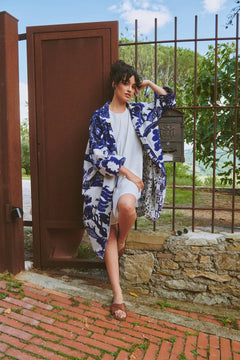 One Hundred StarsOne Hundred Stars Giant Willow Blue Artisan CoatCoats & Jackets - Blue Water Clothing