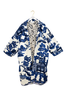 One Hundred StarsOne Hundred Stars Giant Willow Blue Artisan CoatCoats & Jackets - Blue Water Clothing