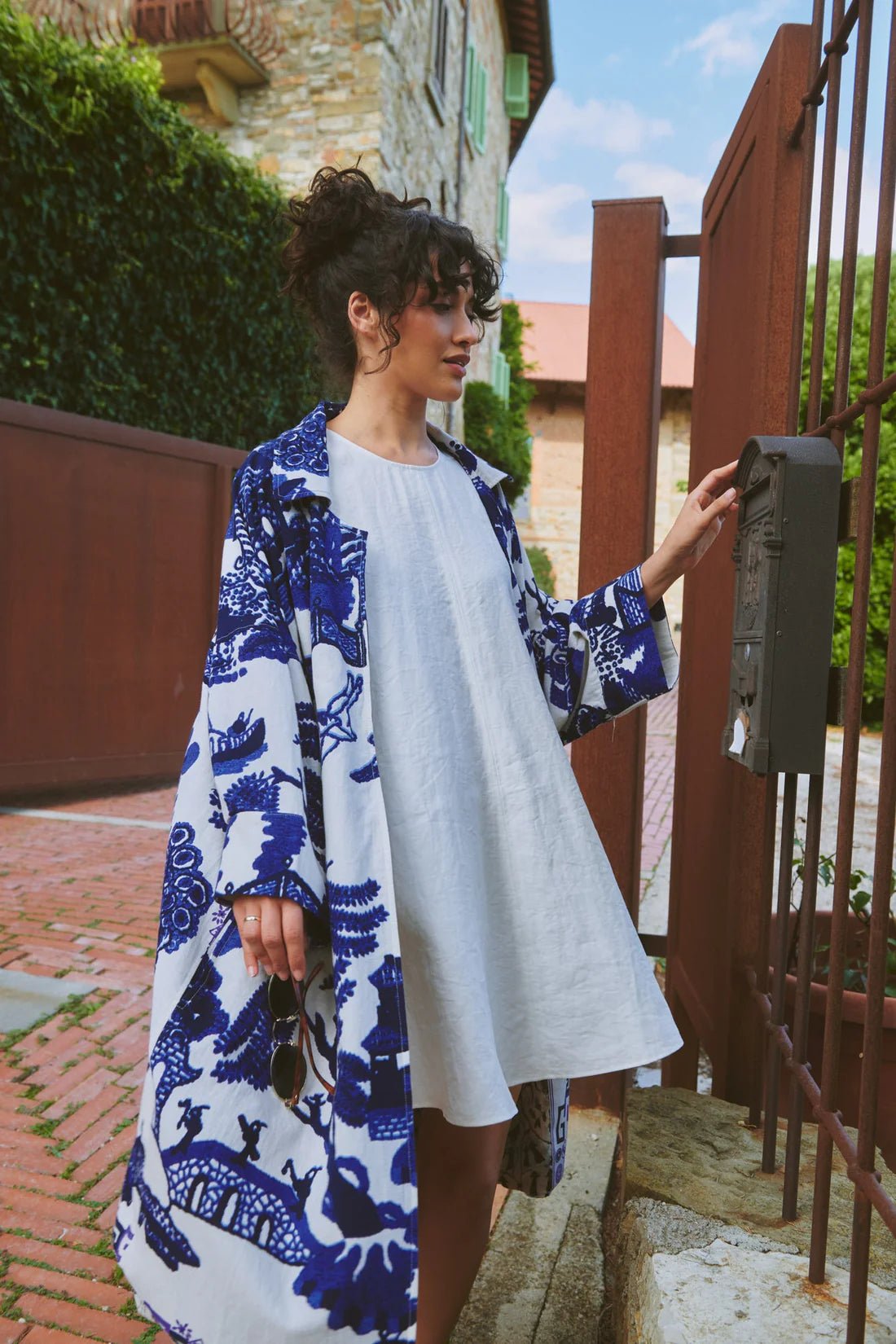 One Hundred StarsOne Hundred Stars Giant Willow Blue Artisan CoatCoats & Jackets - Blue Water Clothing