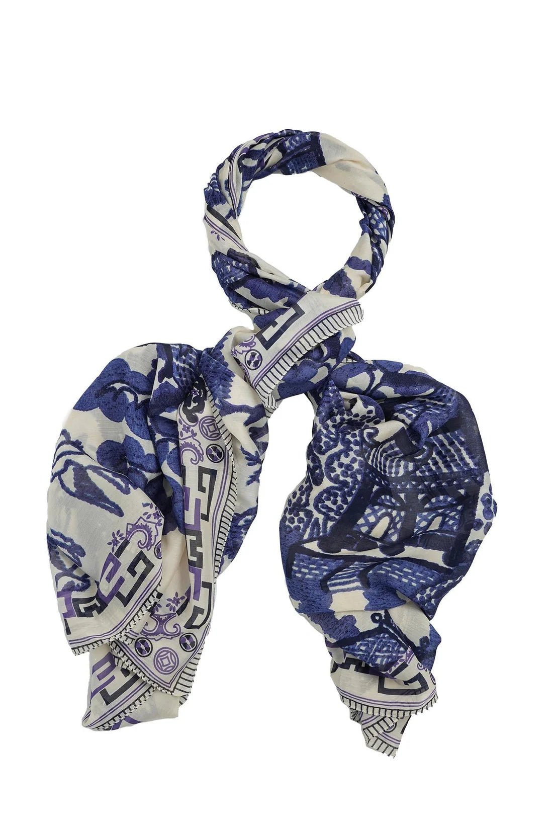 One Hundred StarsOne Hundred Stars Giant Willow Blue ScarfAccessories - Blue Water Clothing