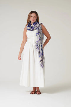 One Hundred StarsOne Hundred Stars Giant Willow Blue ScarfAccessories - Blue Water Clothing