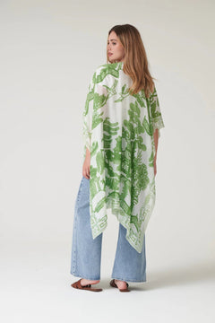 One Hundred StarsOne Hundred Stars Giant Willow Green ThrowoverTops - Blue Water Clothing