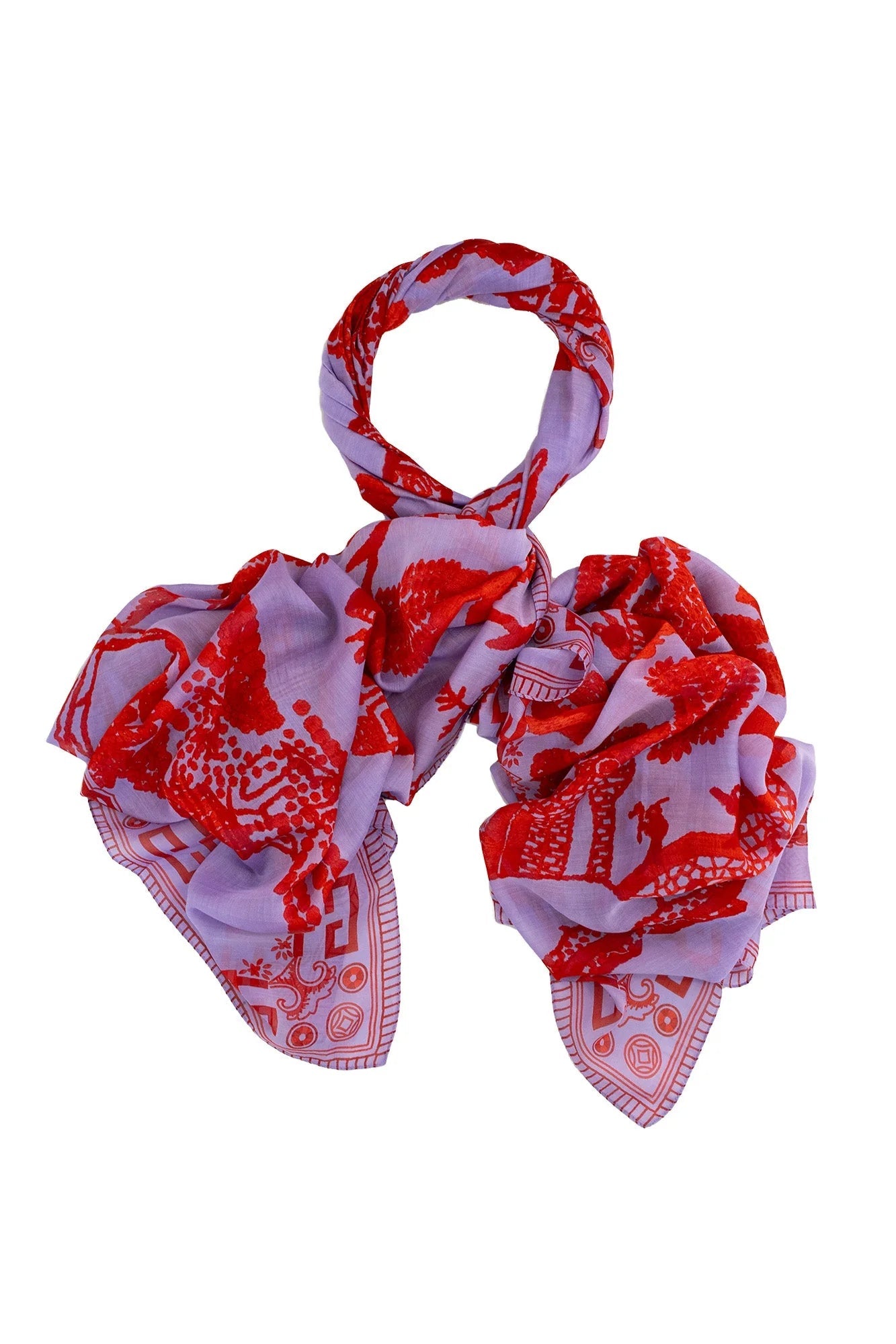 One Hundred StarsOne Hundred Stars Giant Willow Violet ScarfAccessories - Blue Water Clothing