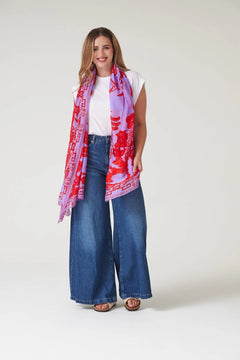 One Hundred StarsOne Hundred Stars Giant Willow Violet ScarfAccessories - Blue Water Clothing