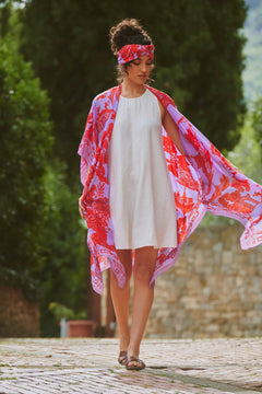 One Hundred StarsOne Hundred Stars Giant Willow Violet ThrowoverTops - Blue Water Clothing