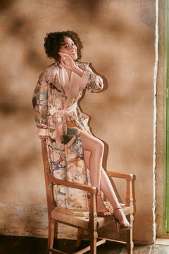 One Hundred Stars Hummingbird Nude Gown - Blue Water Clothing