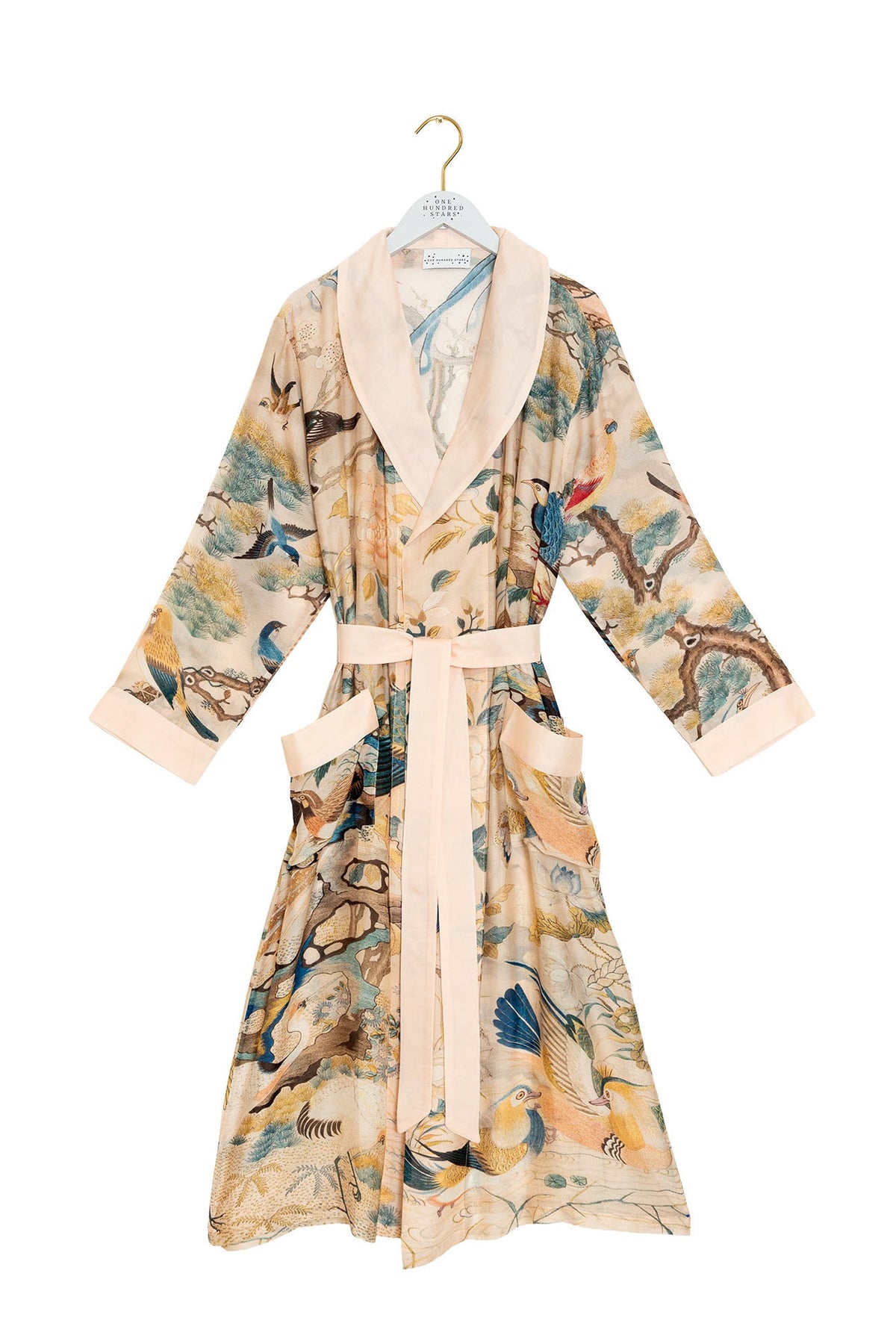 One Hundred Stars Hummingbird Nude Gown - Blue Water Clothing