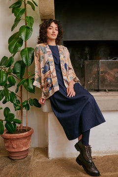 One Hundred StarsOne Hundred Stars Hummingbird Nude KimonoTops - Blue Water Clothing