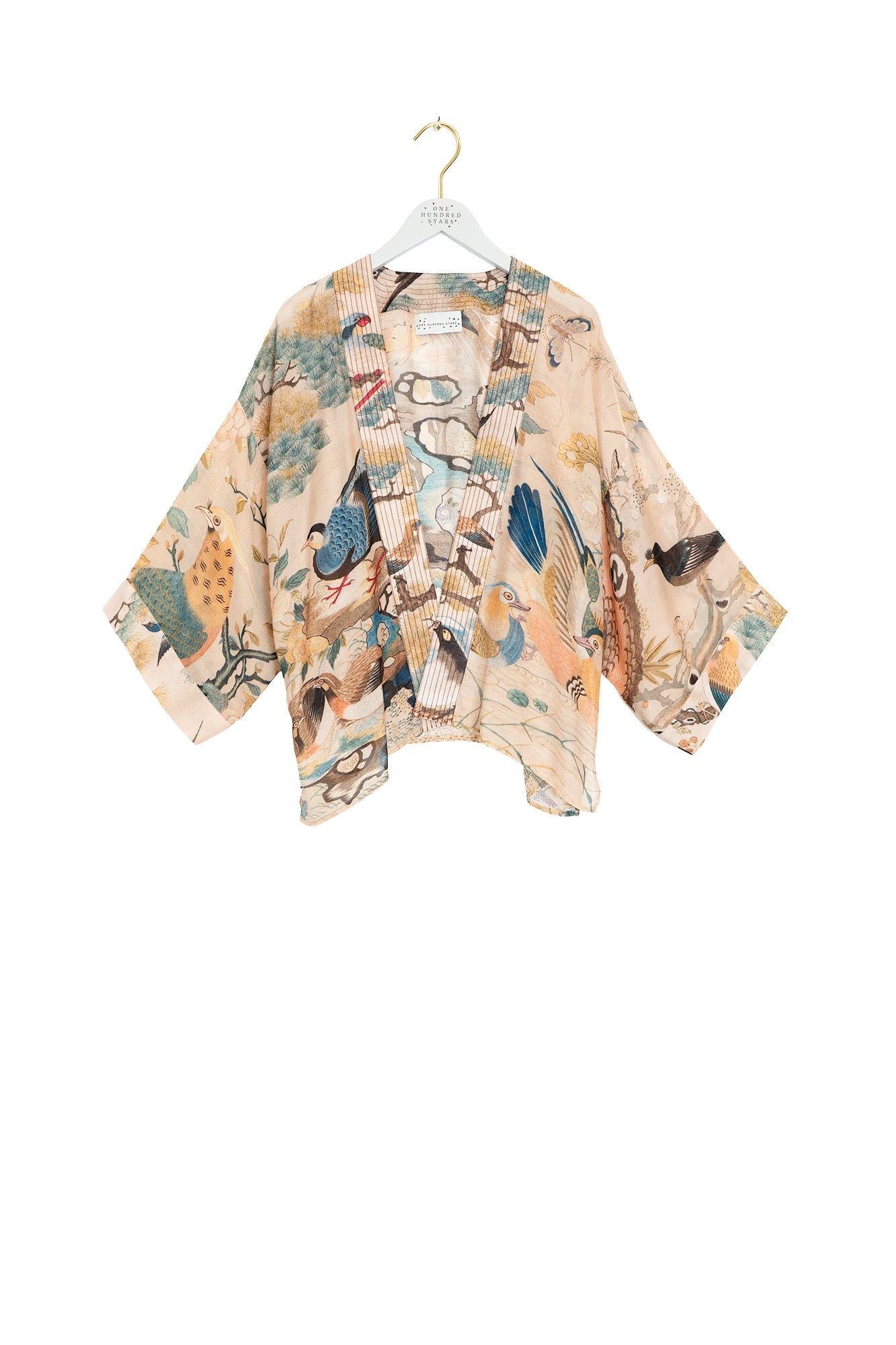 One Hundred StarsOne Hundred Stars Hummingbird Nude KimonoTops - Blue Water Clothing
