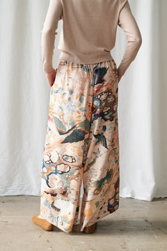 One Hundred StarsOne Hundred Stars Hummingbird Nude Palazzo PantsBottoms - Blue Water Clothing