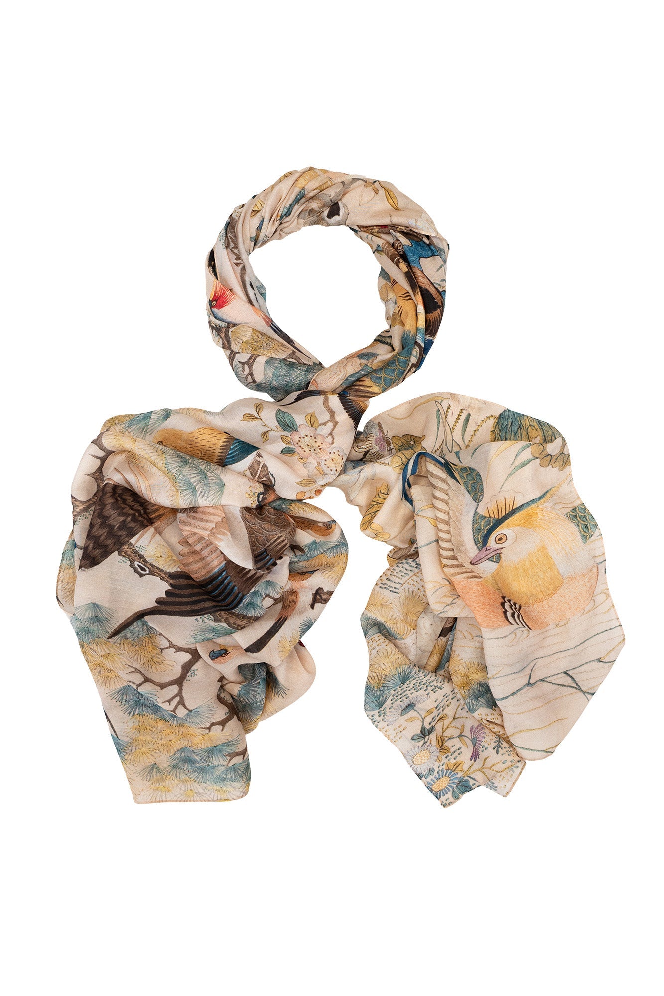 One Hundred StarsOne Hundred Stars Hummingbird Nude ScarfAccessories - Blue Water Clothing