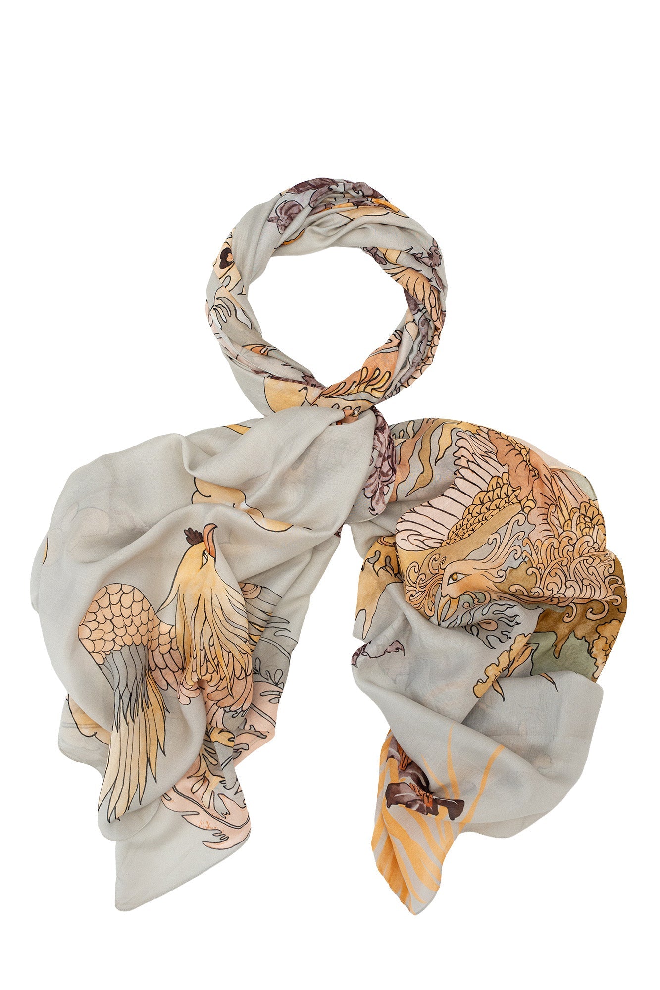 One Hundred StarsOne Hundred Stars Phoenix Grey ScarfAccessories - Blue Water Clothing