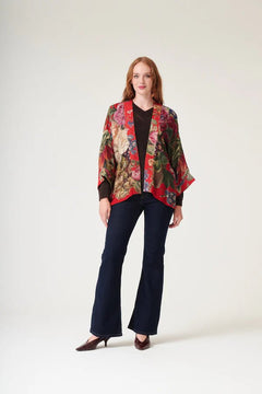 One Hundred StarsOne Hundred Stars Primula Berry KimonoTops - Blue Water Clothing