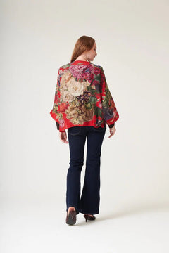 One Hundred StarsOne Hundred Stars Primula Berry KimonoTops - Blue Water Clothing