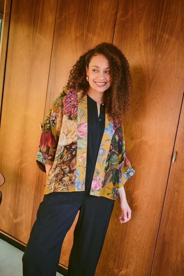 One Hundred StarsOne Hundred Stars Primula Gold KimonoTops - Blue Water Clothing