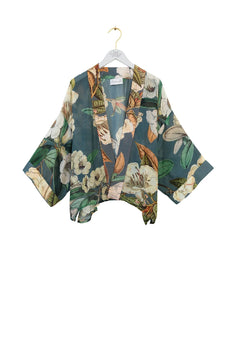 One Hundred StarsOne Hundred Stars Rhodoleia Blue KimonoKimono - Blue Water Clothing