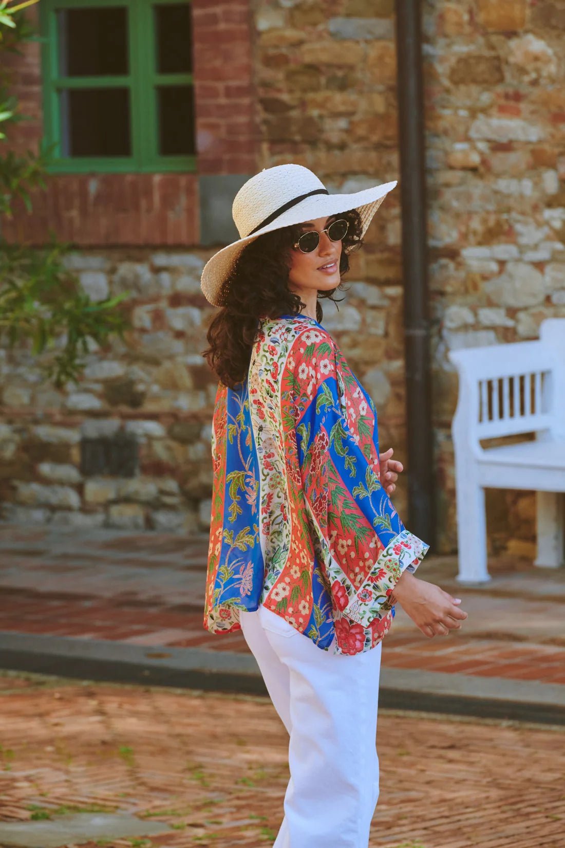 One Hundred StarsOne Hundred Stars Ribbons Cobalt KimonoTops - Blue Water Clothing