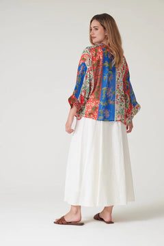 One Hundred StarsOne Hundred Stars Ribbons Cobalt KimonoTops - Blue Water Clothing