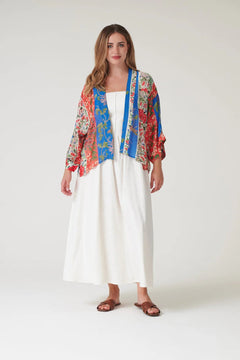 One Hundred StarsOne Hundred Stars Ribbons Cobalt KimonoTops - Blue Water Clothing