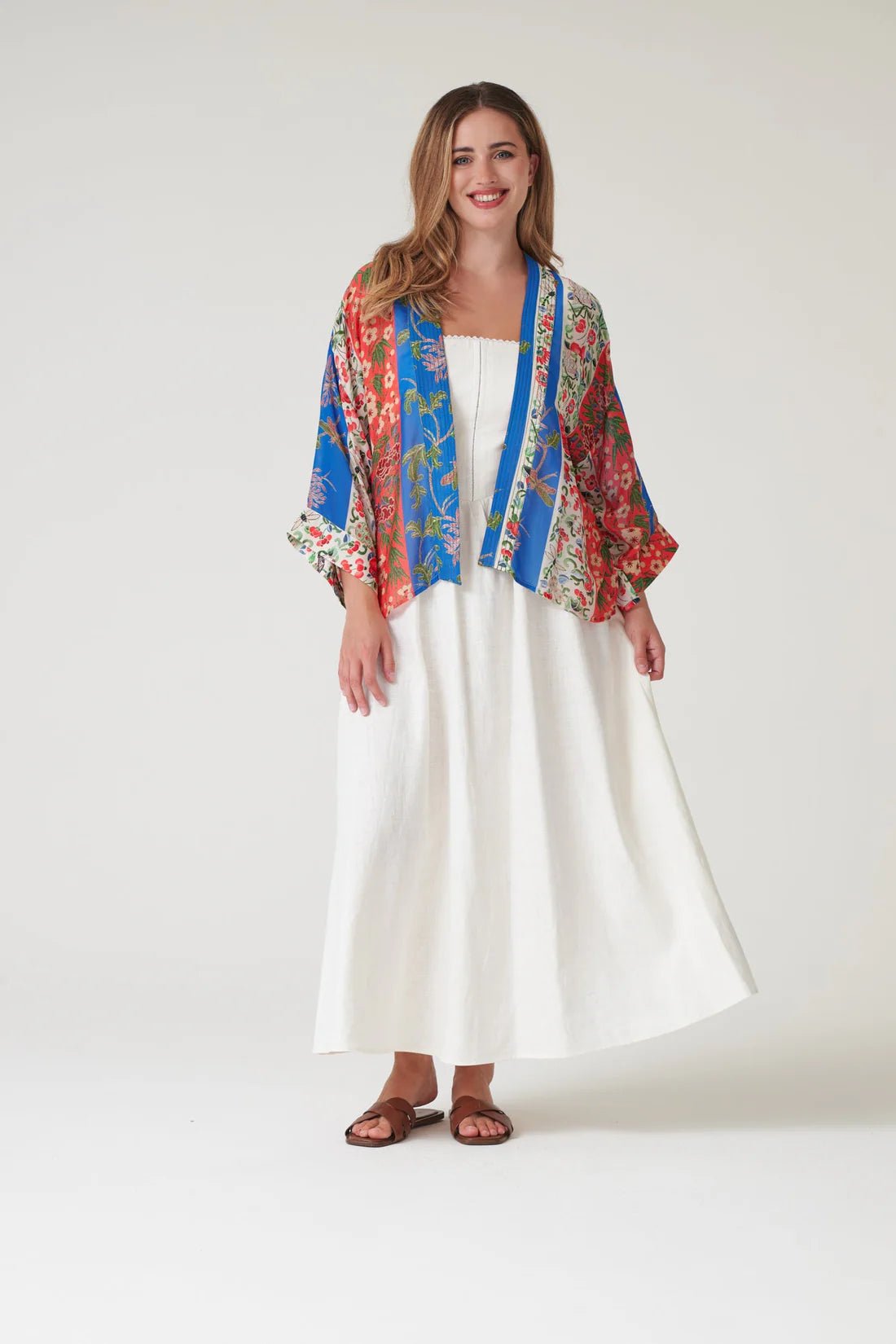 One Hundred StarsOne Hundred Stars Ribbons Cobalt KimonoTops - Blue Water Clothing