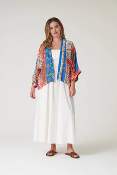 One Hundred StarsOne Hundred Stars Ribbons Cobalt KimonoTops - Blue Water Clothing