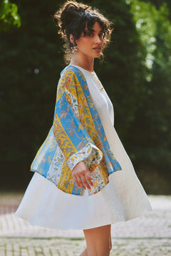 One Hundred StarsOne Hundred Stars Ribbons Gold KimonoTops - Blue Water Clothing