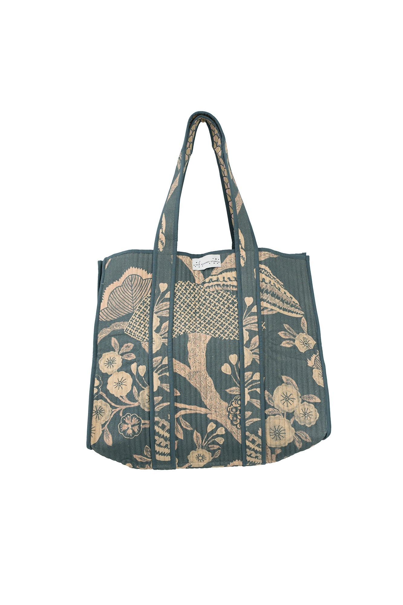 One Hundred StarsOne Hundred Stars Rosa Blue Canvas BagAccessories - Blue Water Clothing