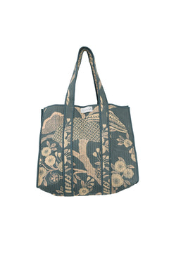 One Hundred StarsOne Hundred Stars Rosa Blue Canvas BagAccessories - Blue Water Clothing